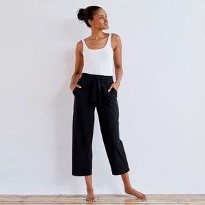 ADAY Crop It Up Pants in Black